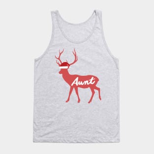 Aunt Reindeer Family Group Christmas Eve Matching Gift Tank Top